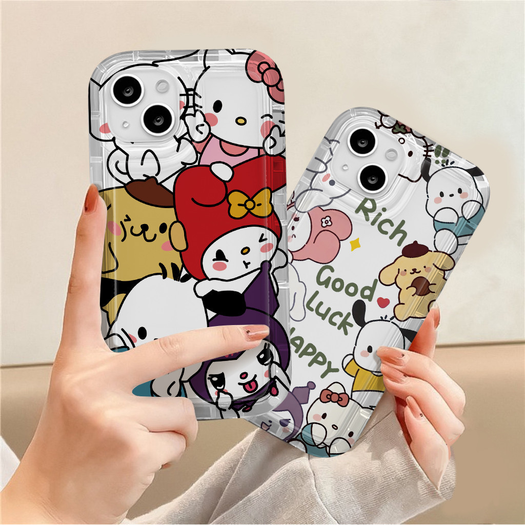 Kartun kotak telepon animasi lucu Iphone 6/7/8 6+/7+/8+ X/XS XR Xs Max 11 11 Pro 11 Pro Max 12/12 Pr