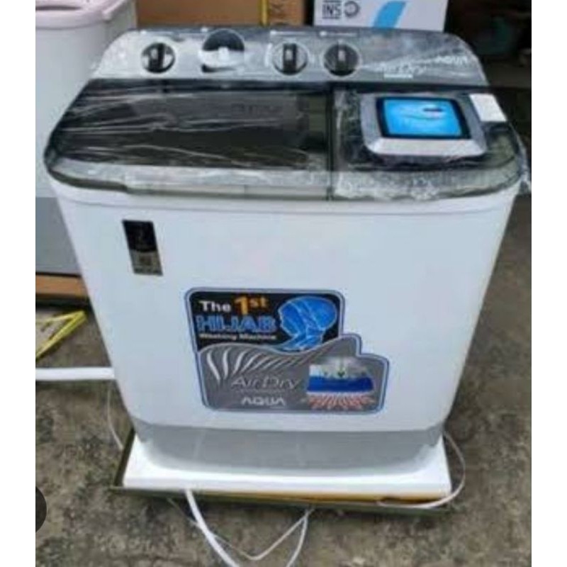 Mesin Cuci AQUA 2 Tabung 9 Kg QW-960XT  Hijab Series