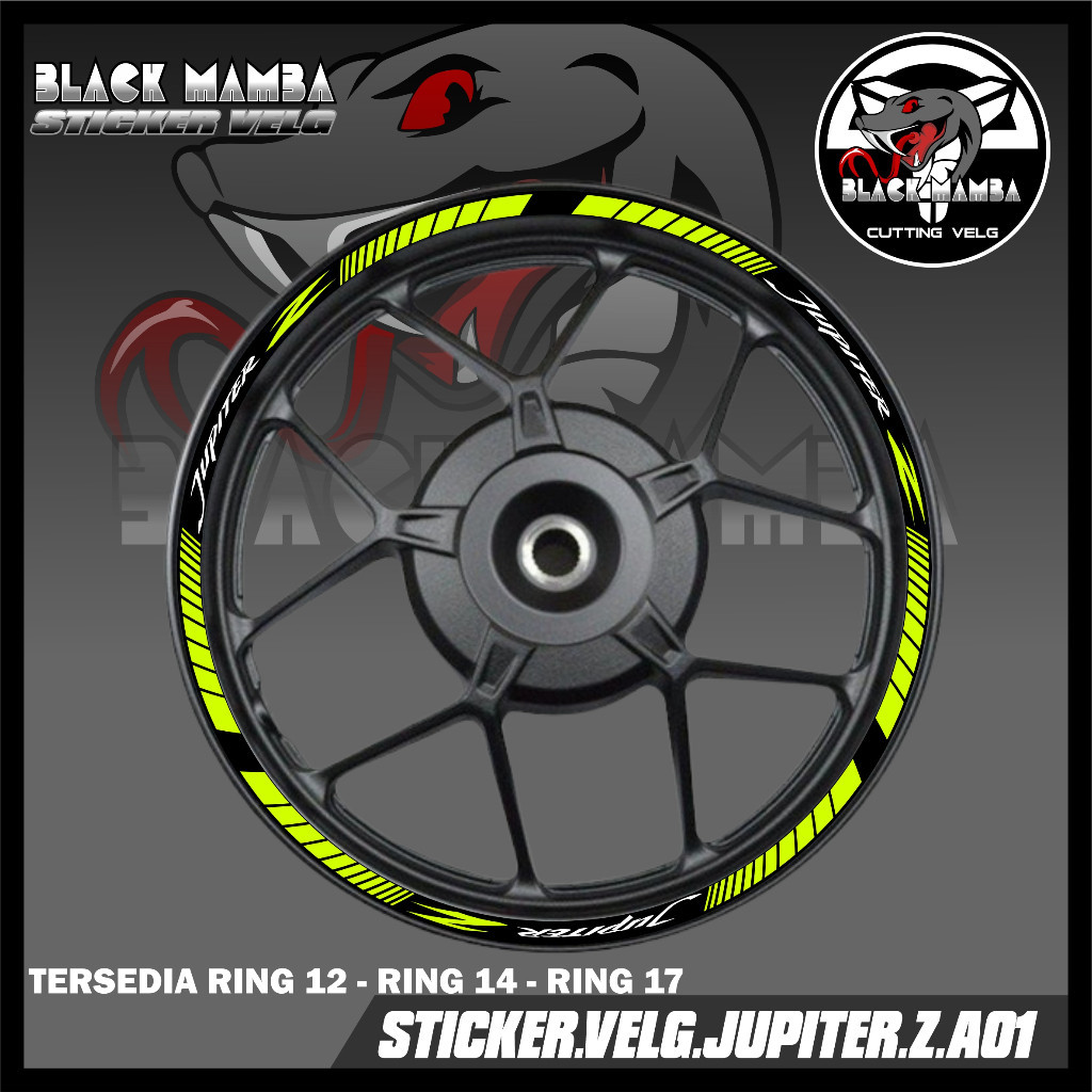 STICKER VELG JUPITER Z - STIKER LIS LIST VARIASI BAN/VELG YAMAHA JUPITER Z A01