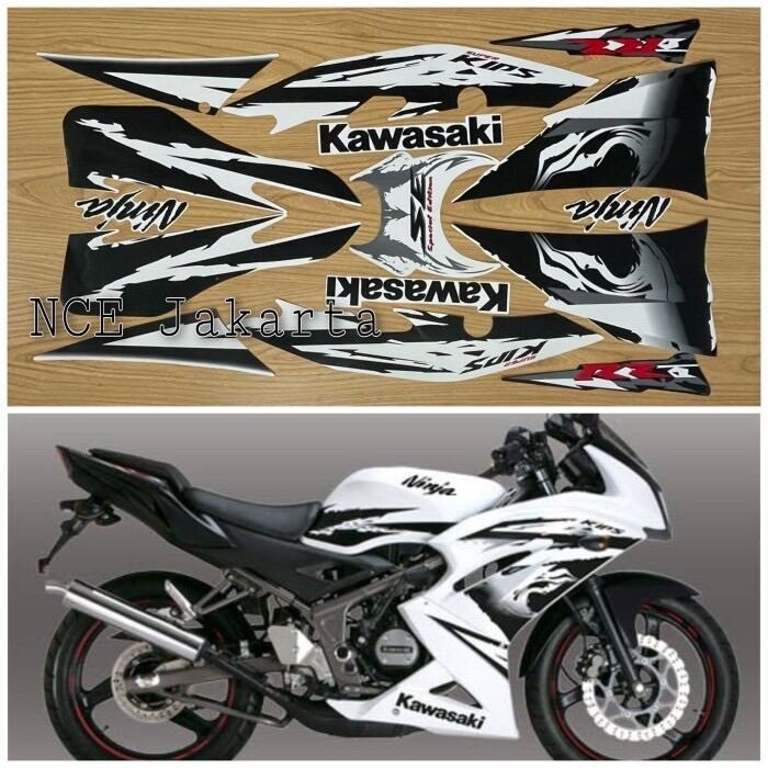 STIKER STRIPING MOTOR NINJA RR NEW SPECIAL EDITION SE 2012 PUTIH