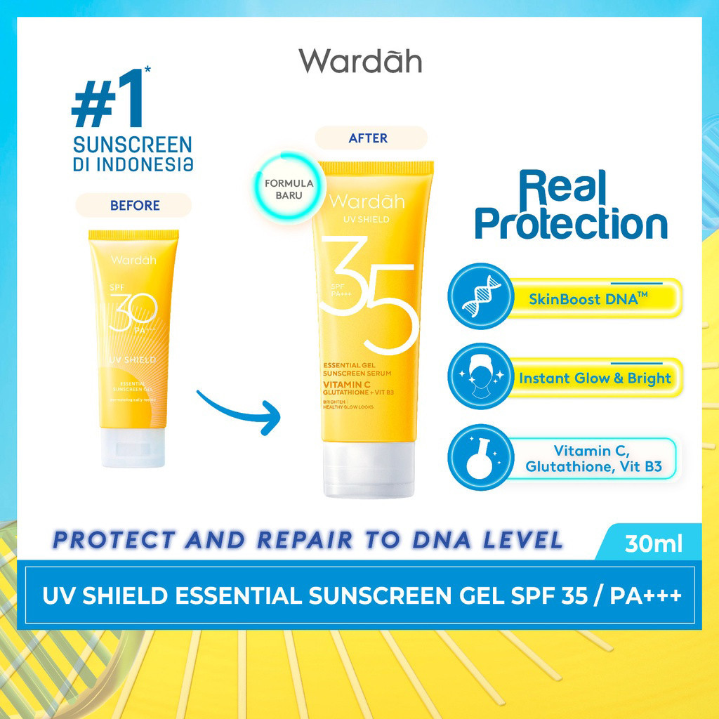 - WARDAH Sunscreen Gel SPF 35 - Kuning