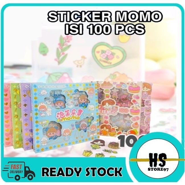 

STICKER MOMO PRAKTIS WATERPROOF 100 PCS BOX BESAR / KECIL