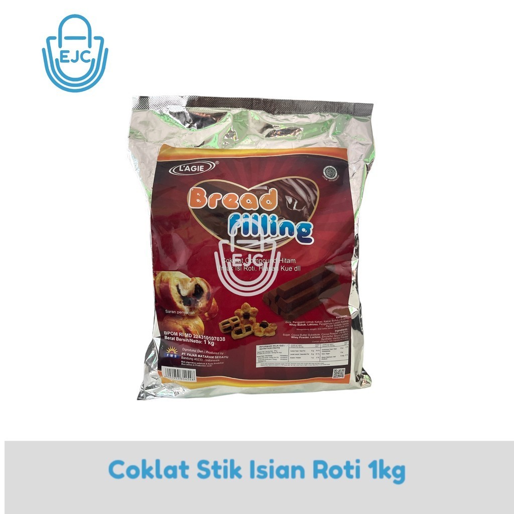 

Lagie Bread Filling Coklat Stik Isian Roti Hiasan Kue 1kg