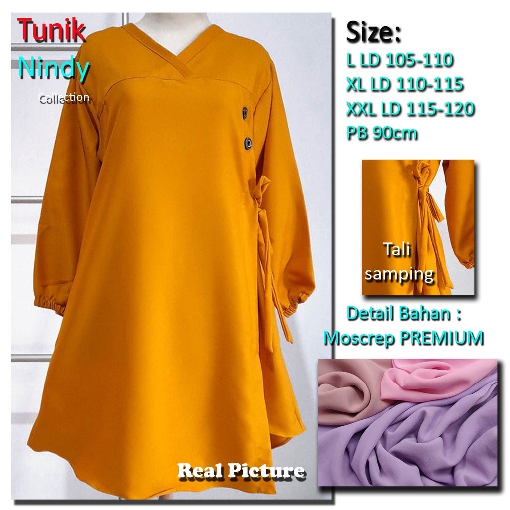 Baju atasan tunik wanita model terbaru kekinian viral lengan panjang model kimono/ GAMIS MODEL BARU 