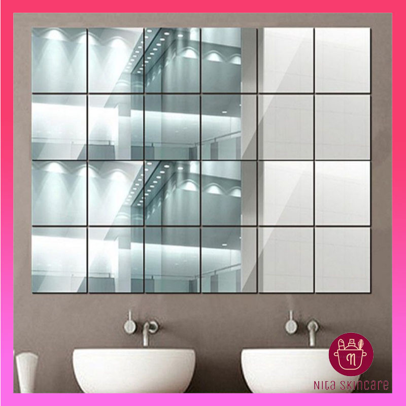 Sticker Cermin Dinding Petak  Sticker Dinding Cermin Cermin Stiker Dinding Sticker Kaca  Dekorasi Fi