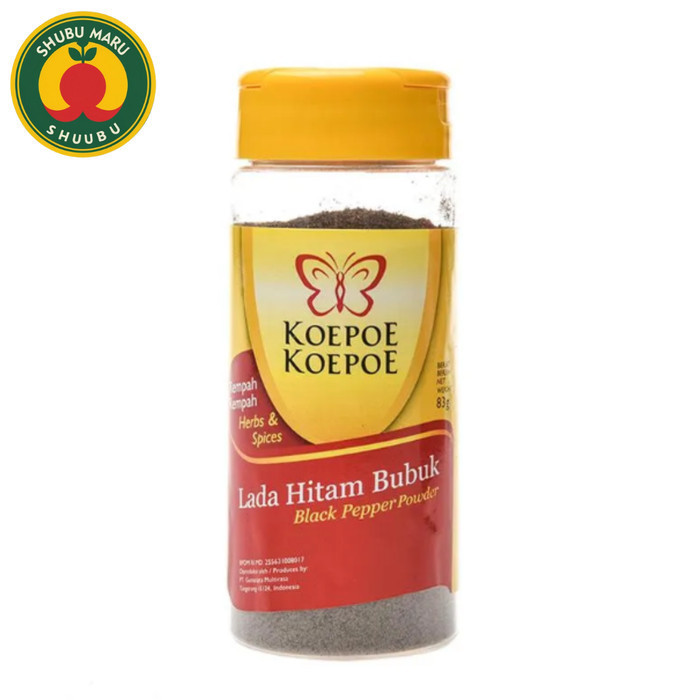 

Koepoe Koepoe Lada Hitam Bubuk Halus 85 Gram