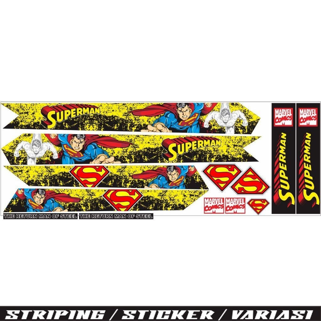 STIKER SEPEDAH BMX ANAK VARIASI / STRIPING SEPEDAH SETRIPING BMX
