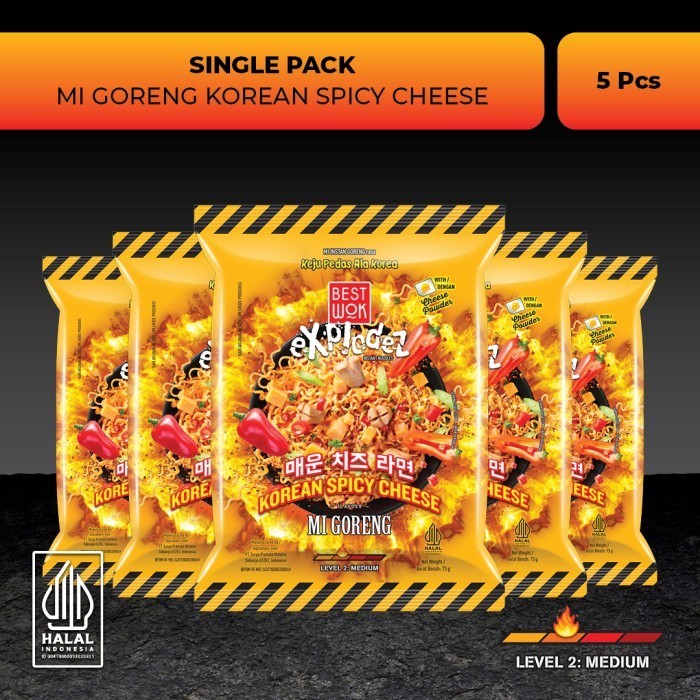 

LK4649~ sukron_86 Best Wok Mi Goreng Korean Spicy Cheese 5 pcs