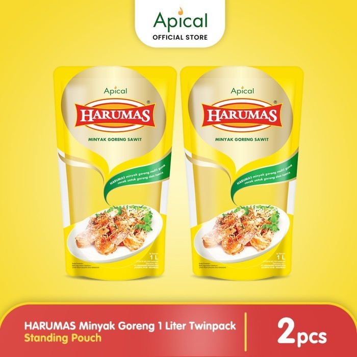 

HARUMAS Minyak Goreng Standing Pouch 1L Twinpack
