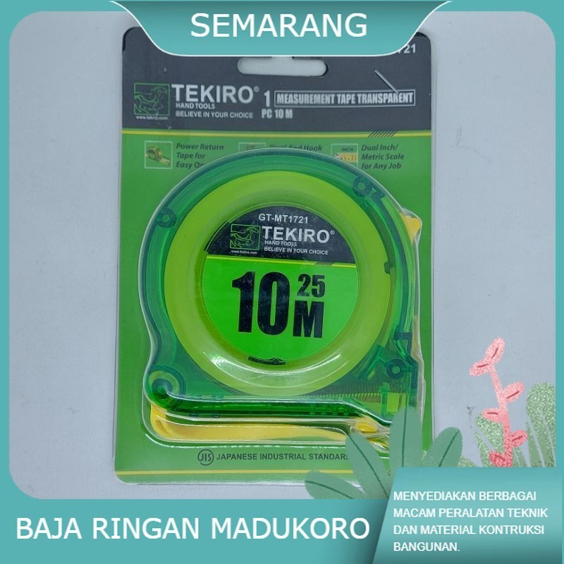 (BRSP) METERAN MURAH METERAN TEKIRO 10meter GT-MT1721