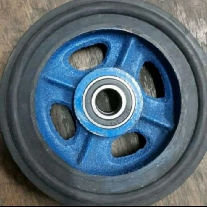 Roda Roli/ Roda Troli 8 inch Jari-Jari Besi untuk Roli 800kg