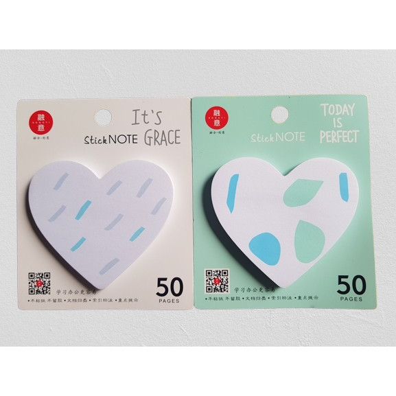 

KIARA Sticky Note Karakter Bentuk Love Isi 50 Lembar / Memo Sticky Note 50 Lembar / Perlengkapan Kantor Kerja Sekolah