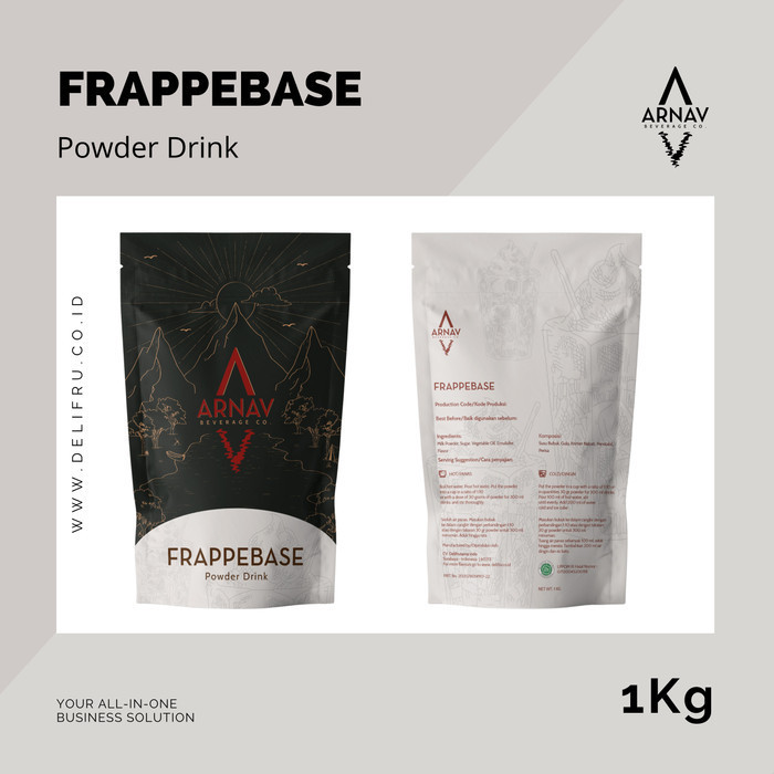 

[Ready] Frappe Base Powder Drink Arnav 1 Kg - Minuman Bubuk Frappebase Premium