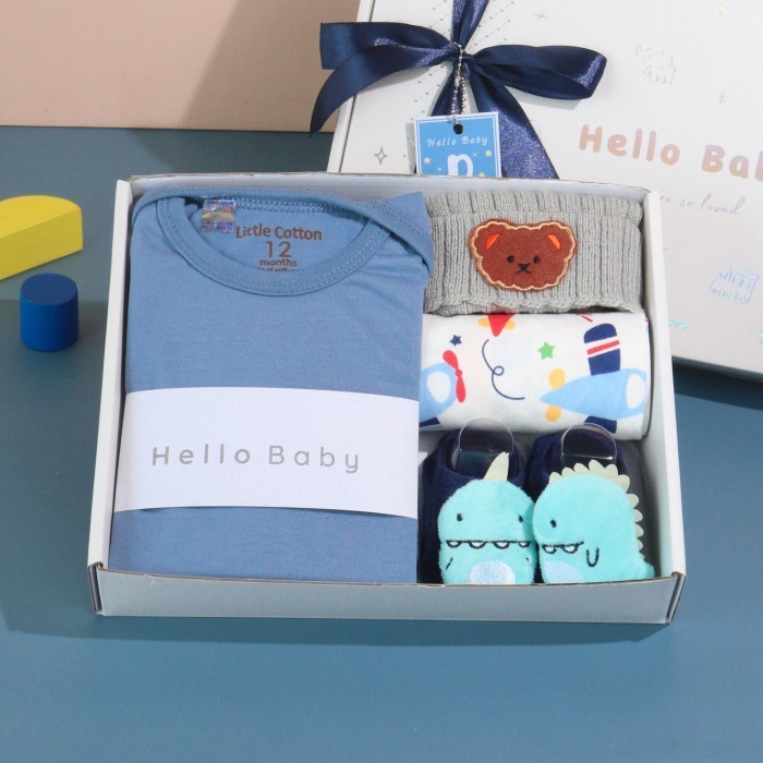 

(NEW) -Hampers Bayi Hamper Baby Girl Boy Kado Hadiah Lahiran Perempuan Parsel - Blue Basic
