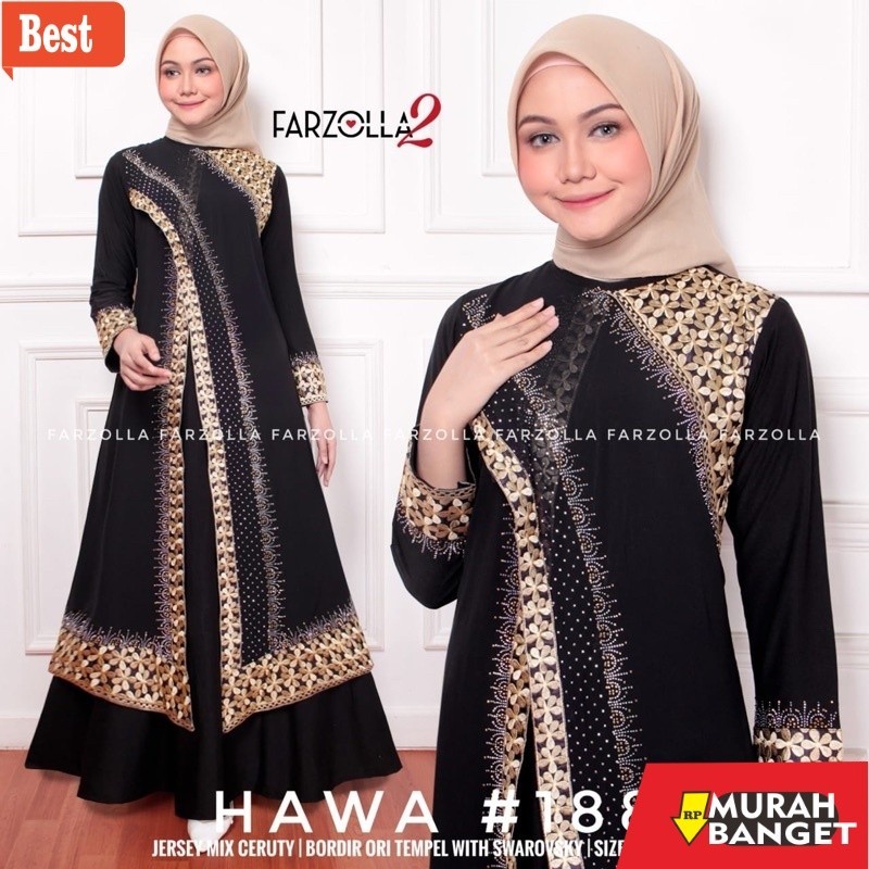 Abaya Turki Kekinian Gamis Turkey 1175 Hawa #188 Dubai #721 Warna Dress Busana Muslimah By Original 