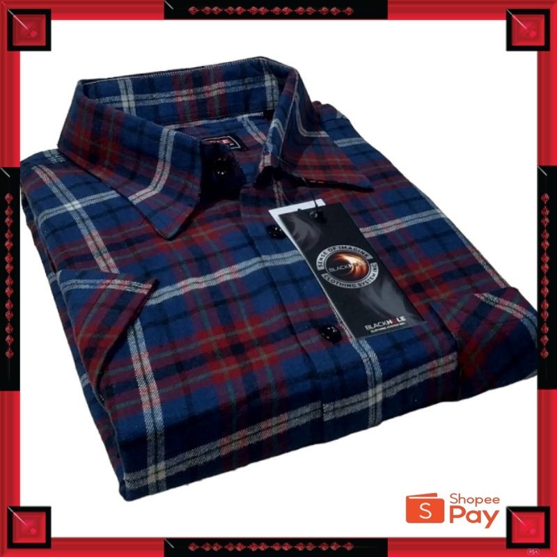 KAIN ADEM LEMBUT HALUS TEBAL / Kemeja Flanel Lengan Pendek Jumbo 5XL 6XL Kotak Hem Kantor Big Size X