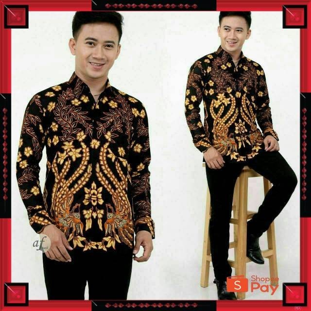 [PREMIUM ORIGINAL] Bisa cod Kemeja batik lengan panjang / baju batik pria lengan panjang