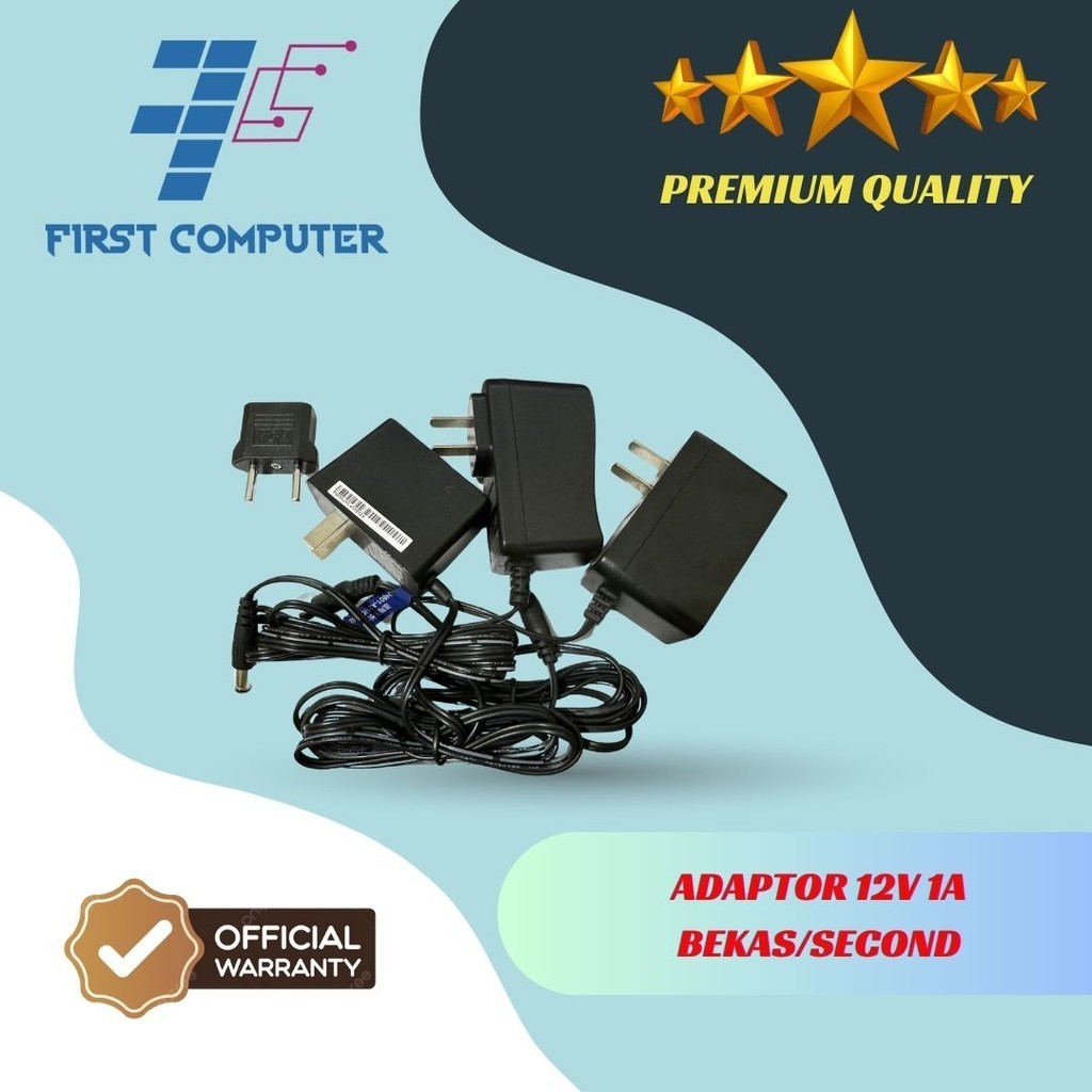 Adaptor 12V 1A Bekas/Second
