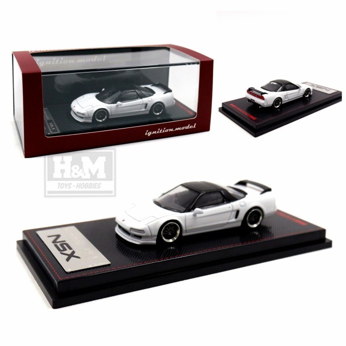 ignition.model NSX ホワイト 1/64 Ignition Model 1:64 Honda NSX NA1 Matte Pearl White – Model