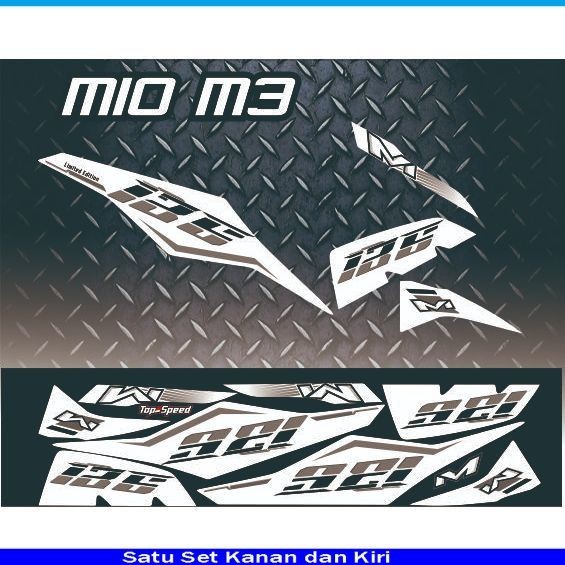 COD / STRIPING YAMAHA ALL MIO M3 125 VARIASI STIKER MIO M3 VARIASI LIS MOTIF SIMPLE STRIPING M3 MIO 