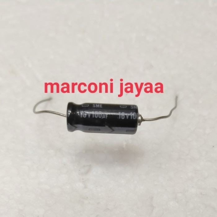 kapasitor axial 100uf 16V SME -MU14
