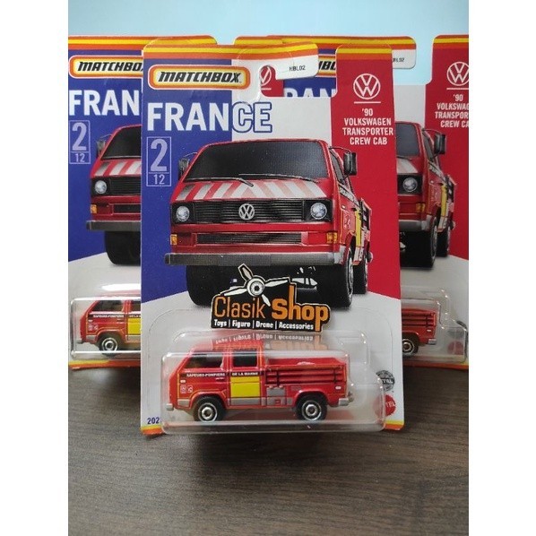 Matchbox FRANCE 90 VOLKSWAGEN TRANSPOTER CREW CAB
