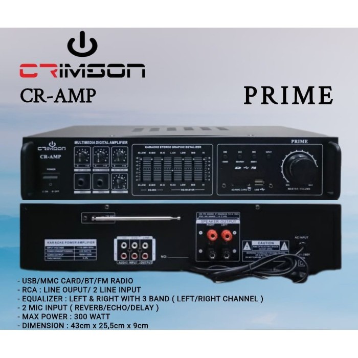 Distributor Ampli Mixer Crimson CR-AMP Prime