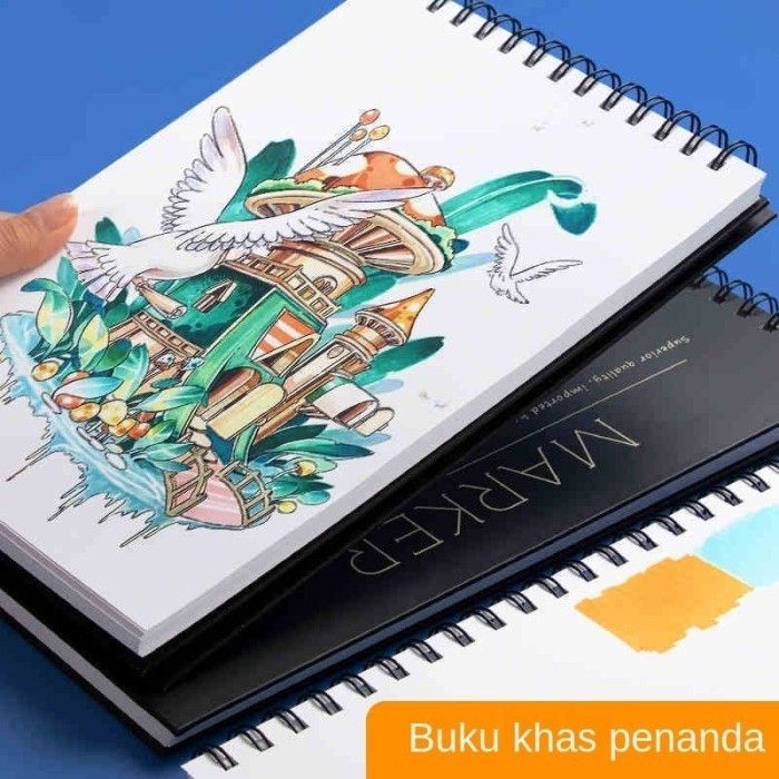 

✨LARIS✨ -Marker Pad Professional 50 Sheets Sketchbook Buku Gambar Untuk Spidol