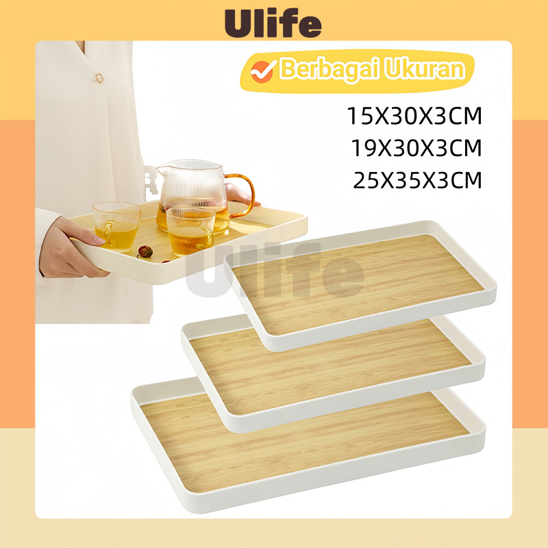 Wooden Tray / Baki Kayu / Nampan Kayu / Besar Nampan / Rectangle Tray Persegi Panjang / Nampan Estet