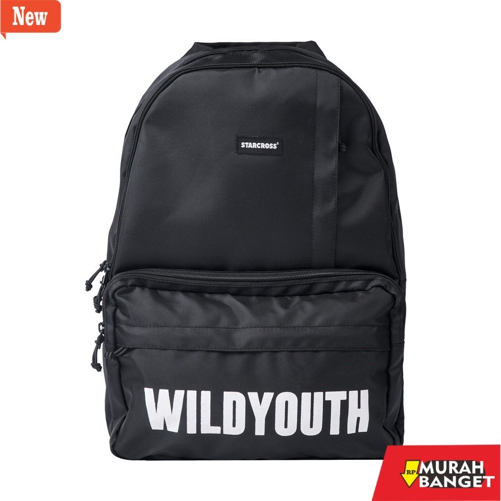 Tas Ransel pria kekinian STARCROSS Backpack - BS BP 106 - Black