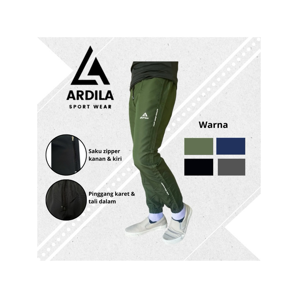 Celana Training Parasut Import Olahraga Pria Wanita Panjang Jogger Original Premium