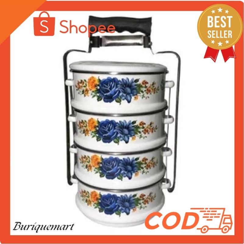 Food Carrier Rantang Enamel panda susun 2,3 dan 4 Maspion MTA