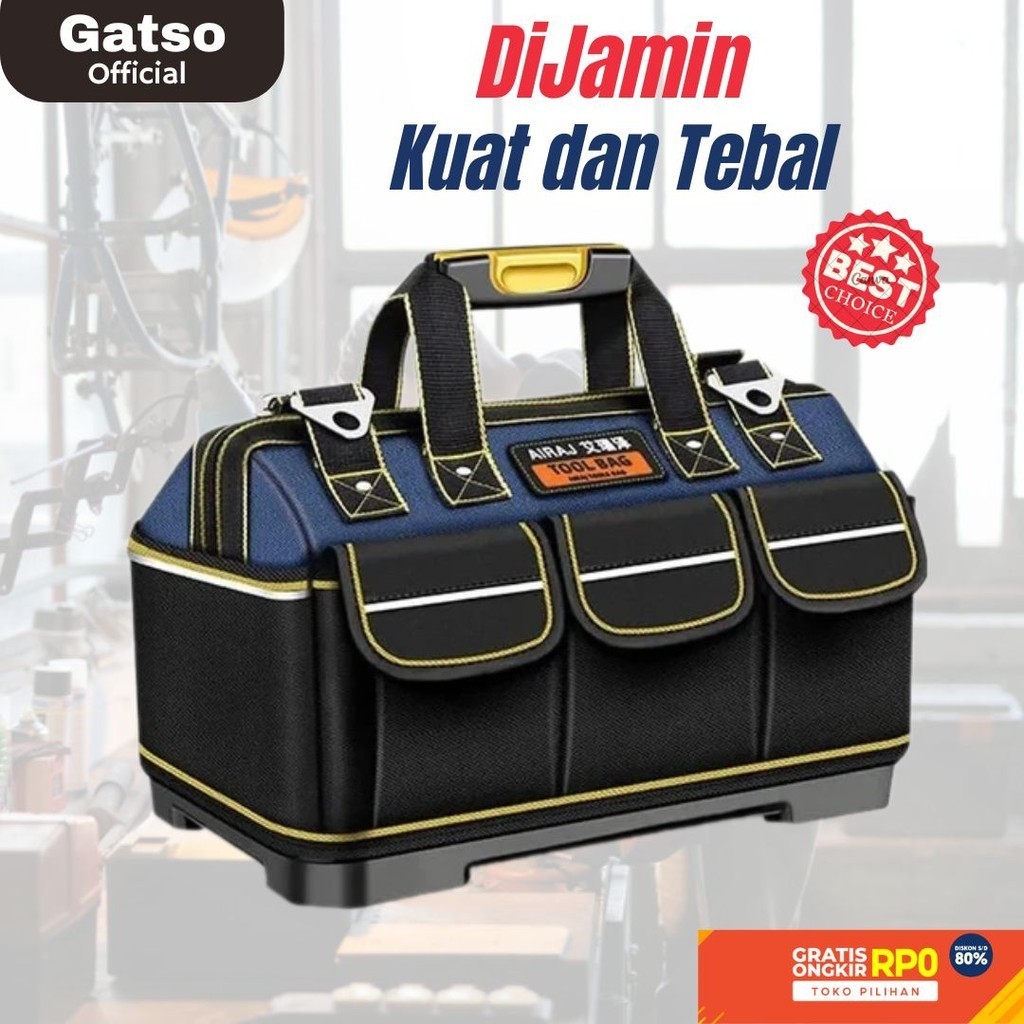 Tool Bag Tas Perkakas Teknisi Tukang Besar Storage Waterproof