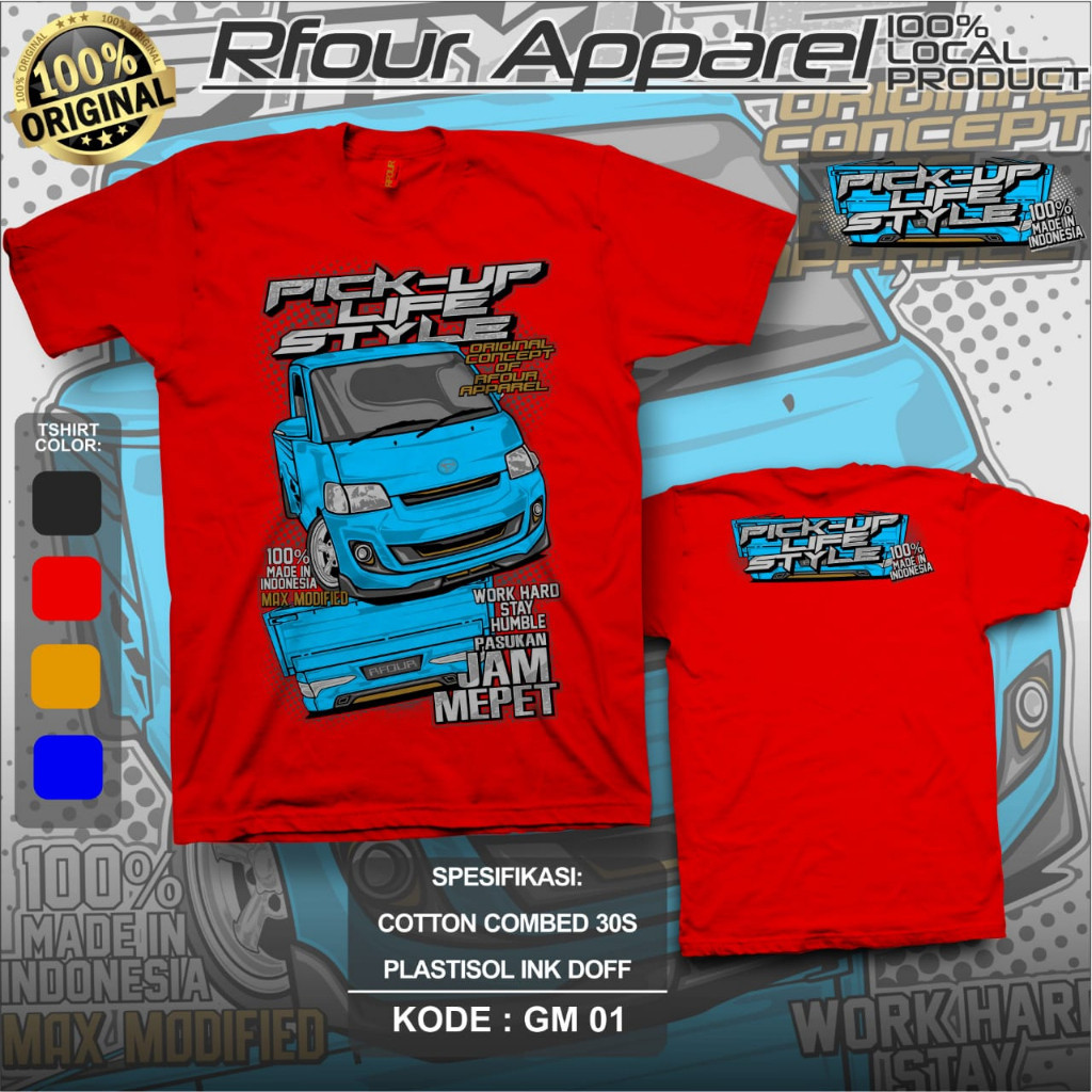 PROMO/OBRAL KILAT/BAJU KAOS PICK UP KAOS GRAND MAX KAOS MAXXIO KAOS RFOUR TERBARU KAOS DRIVER OLENG 