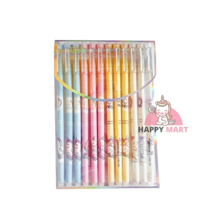 

[Terbaru]ATK Pulpen kuromi / unicorn grosir 12 pcs - Unicorn