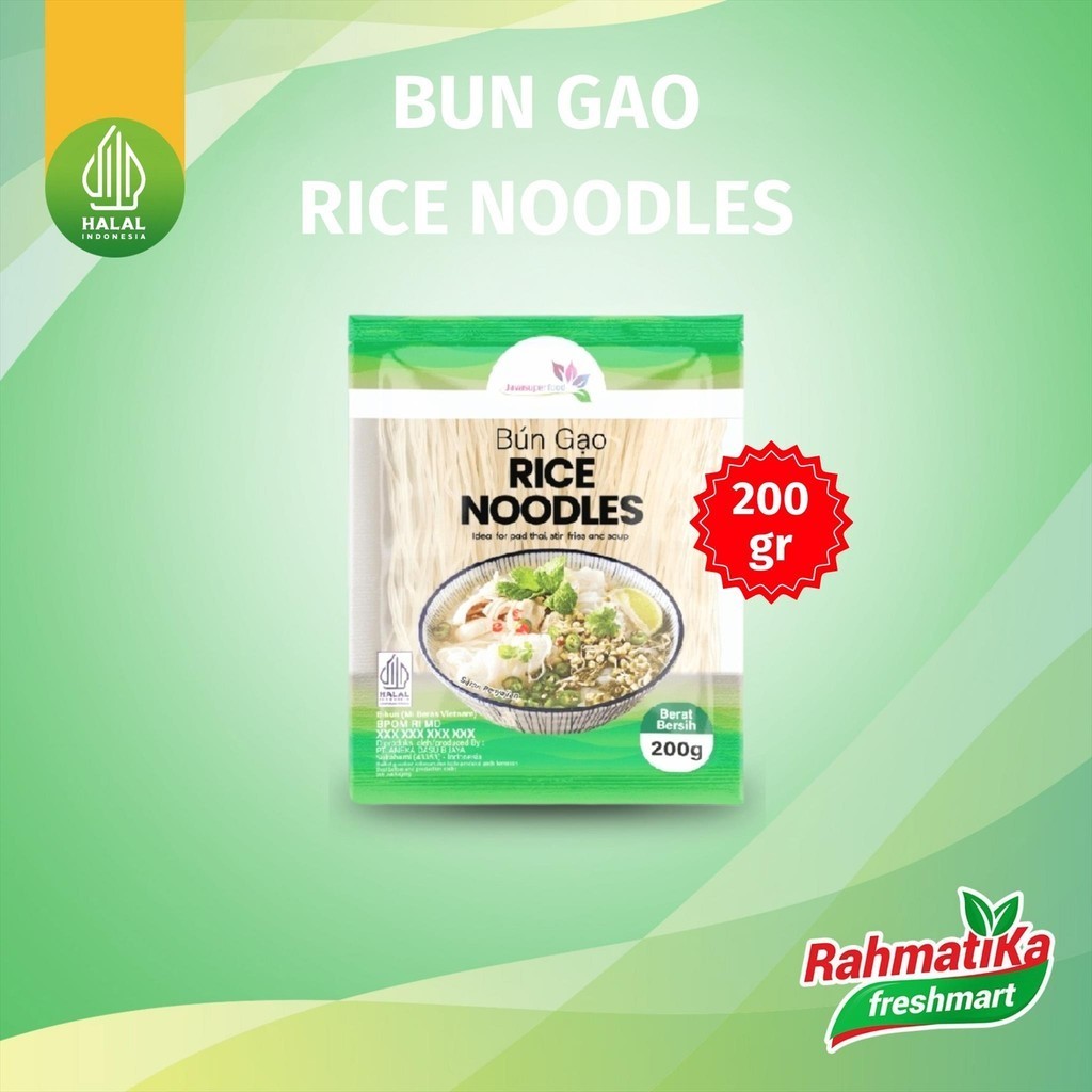 

Bun Gao Rice Noodles / Bihun Mie Beras 200 gram