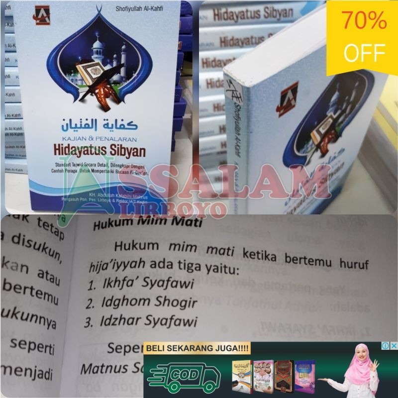 Buku / Kitab Terjemah Hidayatus sibyan kifayatul fityan lirboyo KS Assalam Lirboyo