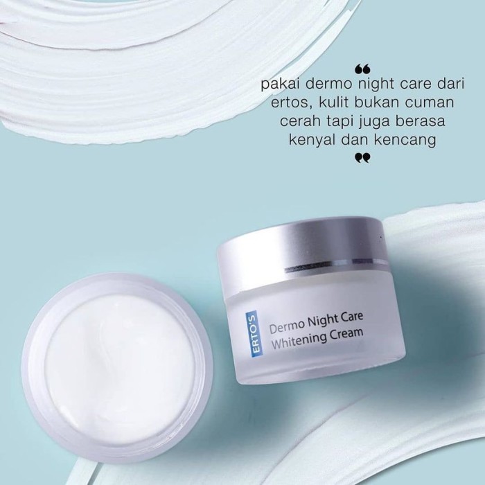 PENGHILANG FLEK HITAM DI WAJAH PEMUTIH MUKA ERTOS DERMO NIGHT CREAM