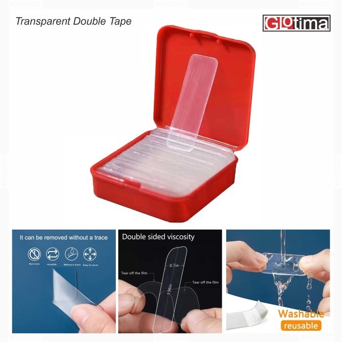 

Acrylic Double Tape selotip Dobel Tip Lem Bening Akrilik Transparan