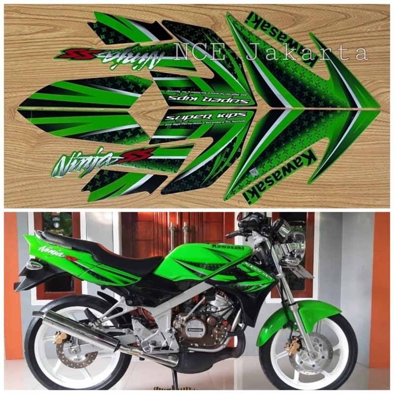 STIKER STRIPING NINJA SS 2012 HIJAU
