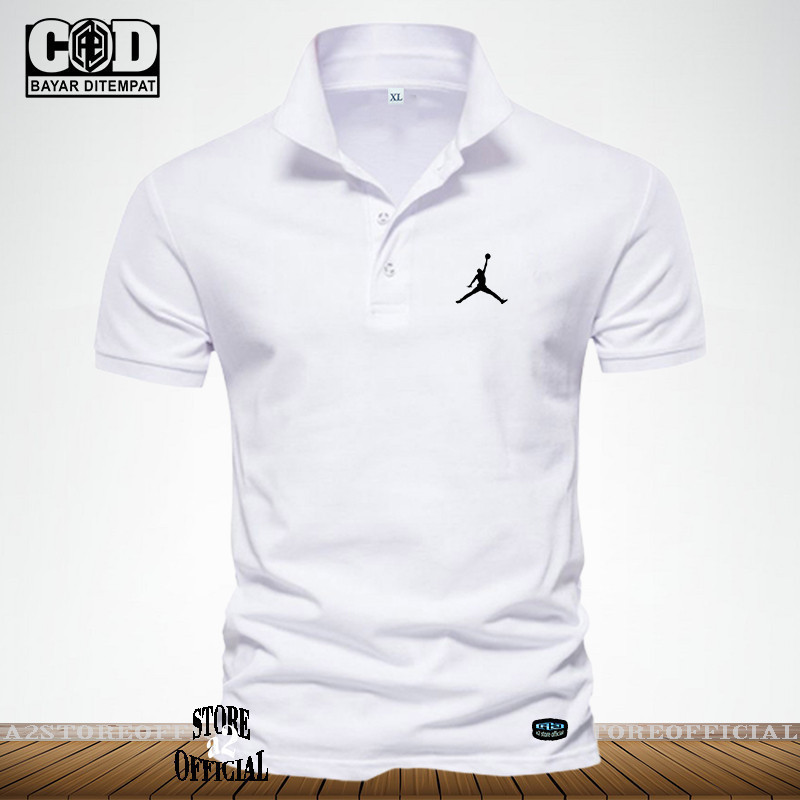 POLO kerah Jordan Texk Hitam / Kaos Polo Kerah / Tshrit Kaos Kerah Dewasa Kaos Wangki Pria & Wanita 