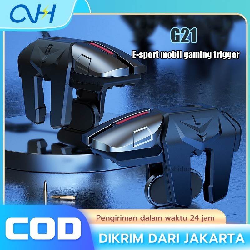 G21 Trigger Pubg FF Fps L1 R1 Gaming Six Finger Trigger Gaming