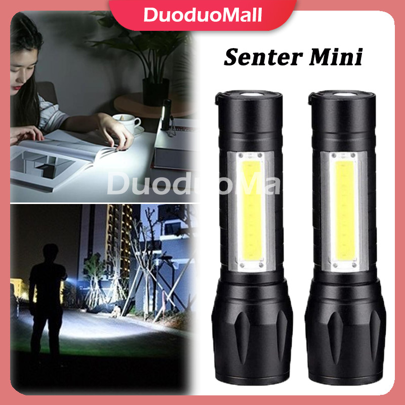 Senter USB Mini LED Bisa Zoom/Senter Mini