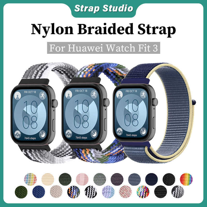 Nylon Braided Strap High Quality For Huawei Watch Fit 3