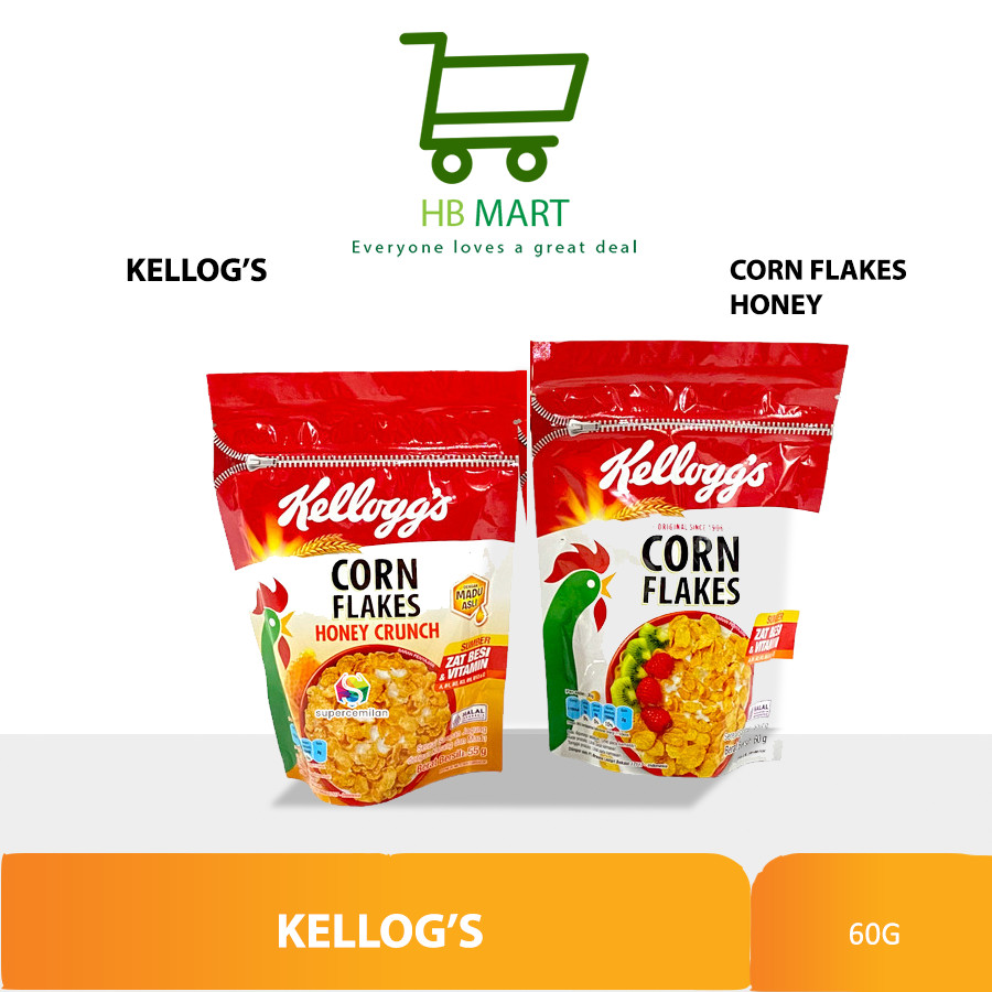 

KELLOGGS KELLOGG's CORN FLAKES / HONEY CEREAL SERAL Pouch 60 gr