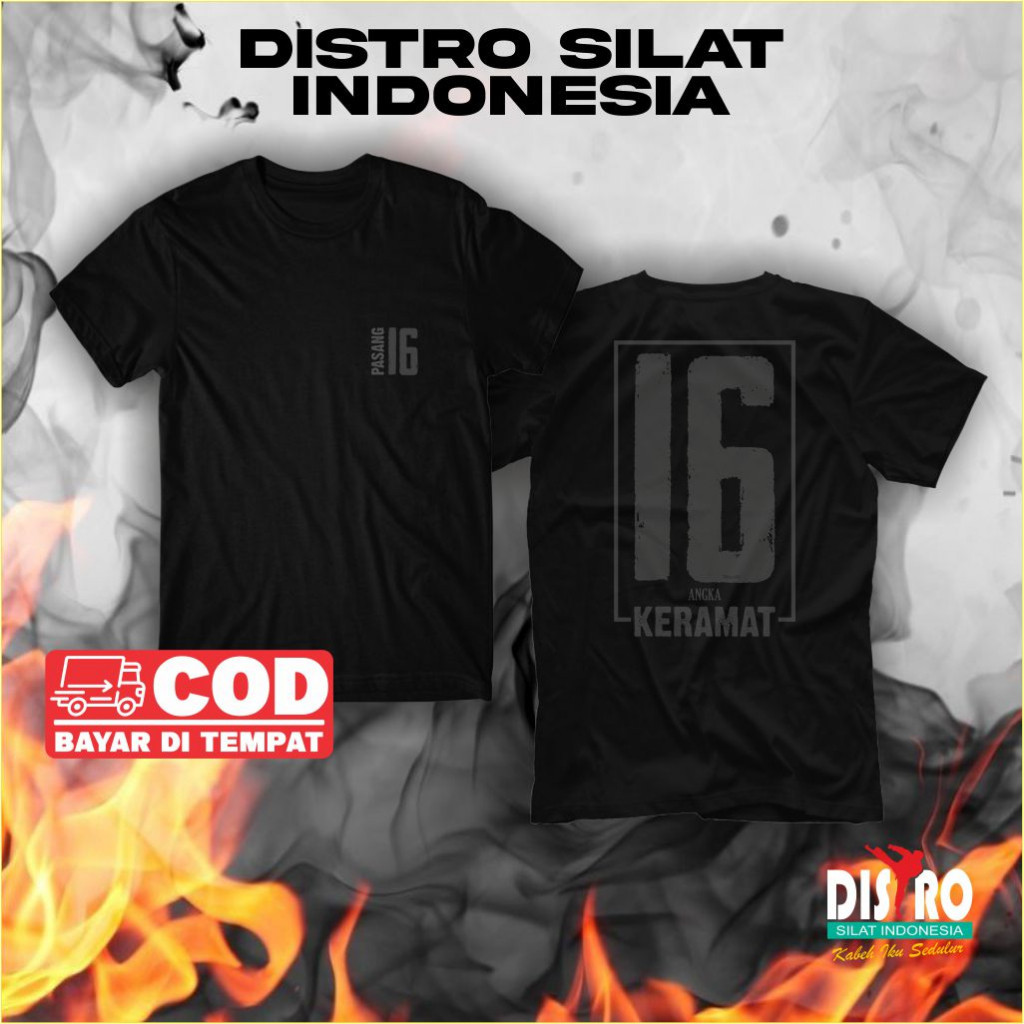 Kaos PSHT 1922 Khusus warga sah PSHT Angka Keramat 16 an | DISTRO SILAT INDONESIA