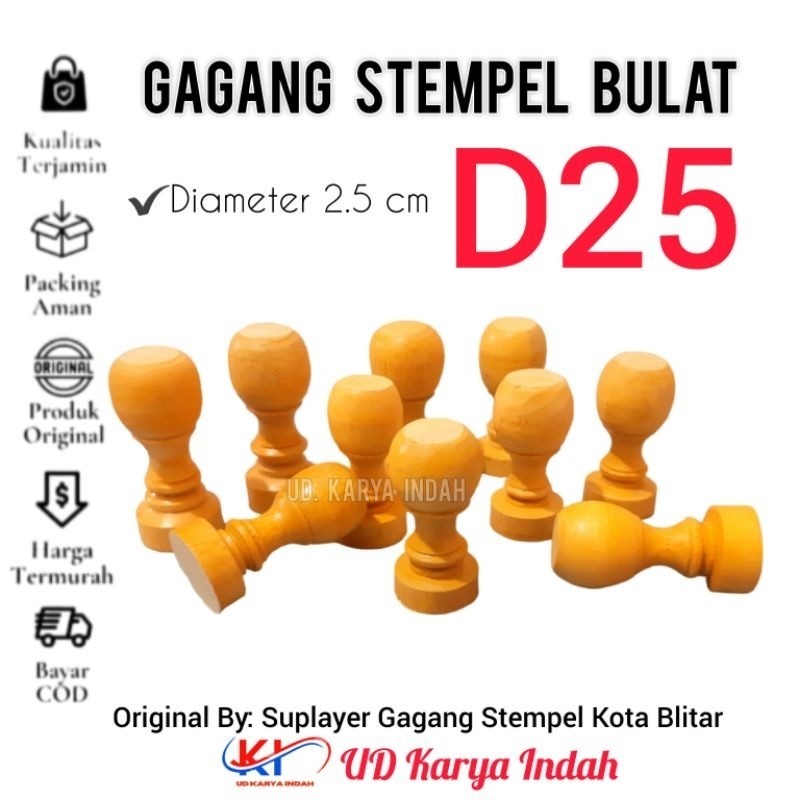 

[ NEW ] GAGANG STEMPEL D25 | DIAMETER 2.5 CM