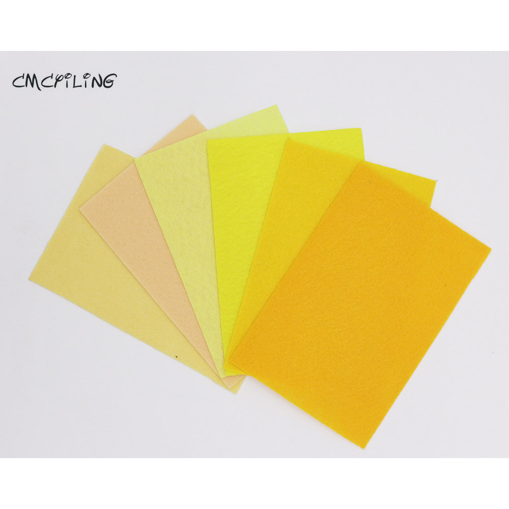 

CMCYILING Yellow Series 1mm Hard Felt Sheets Felt Craft For Felt DIY Craft Arts,Crafts & Sewing Scrapbook Hometextile A4