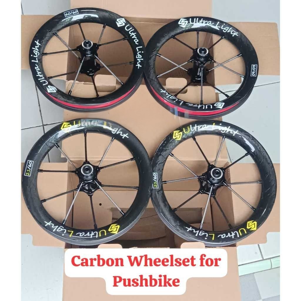 Carbon Wheelset Whelset Ultra Light Velg Rims 12 Inch Pushbike Balance Bike Alloy Racing Push Bike R