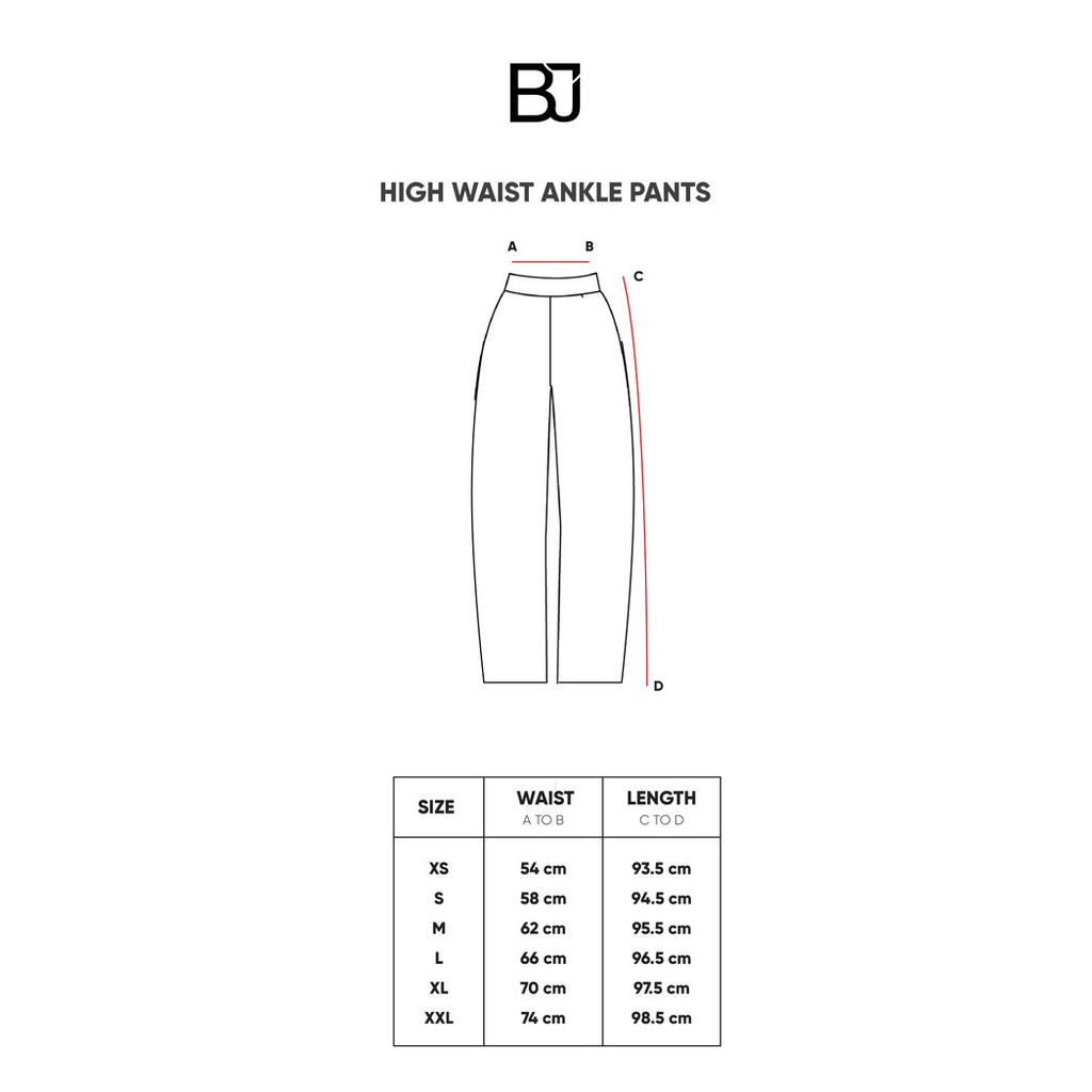 Benang Jarum - High Waist Ankle Pants - Caramel - S